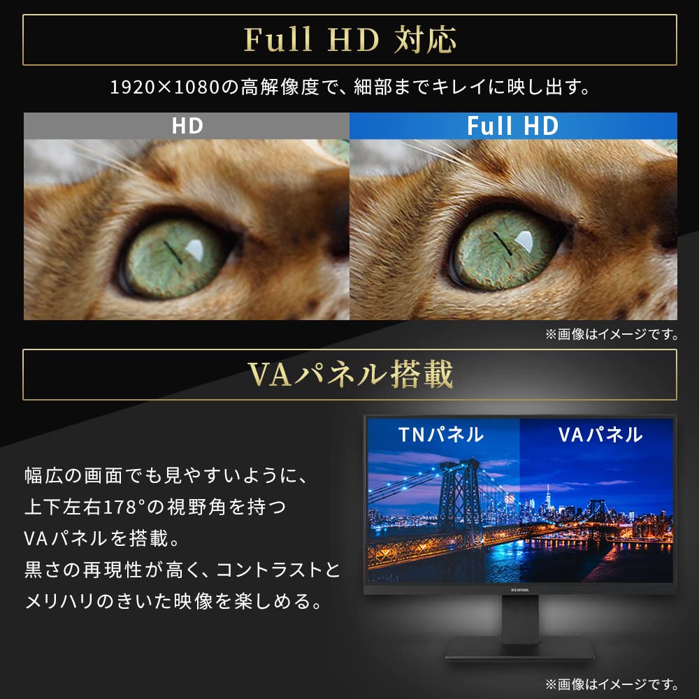 Amazon.co.jp: アイリスオーヤマ モニター 21インチ VAパネル