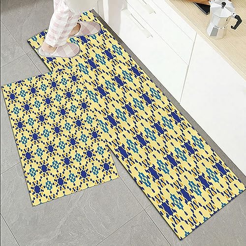 【Set di 2 tappetini da cucina perfetti】: questo set da 2 tappetini da cucina misura 45 x 120 cm+45 x 70 cm. I comodi tappetini da cucina sono buoni per piedi e gambe stanchi. Questo tappeto da cucina è perfetto per qualsiasi posto della tua casa, come pavimento della cucina, scrivania in piedi, ufficio, lavanderia, davanti al lavandino e alla stufa.