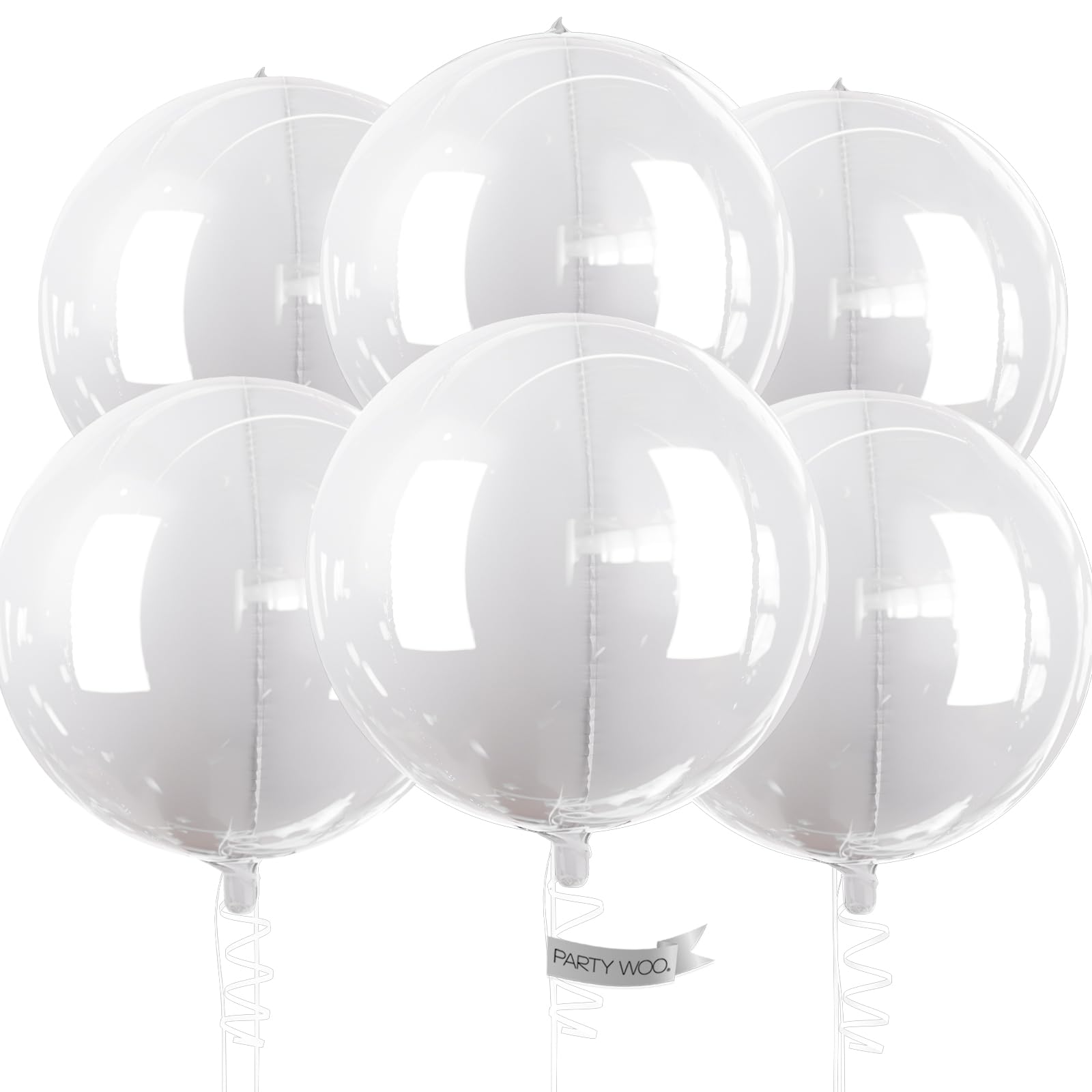 Balloon Park easyLite ホワイト 42cm Amazon.com: PartyWoo White Foil Balloons 6pcs 22 Inch Large Round