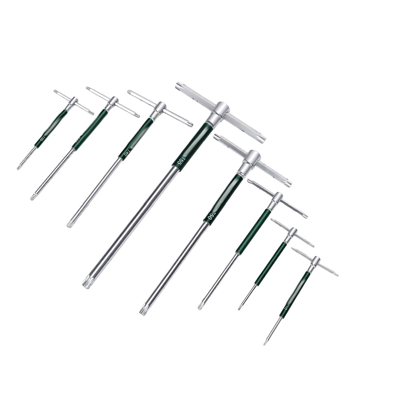 Set 8 Chiavi a Stella T55 T50 T40 T30 T25 T20 T15 T10