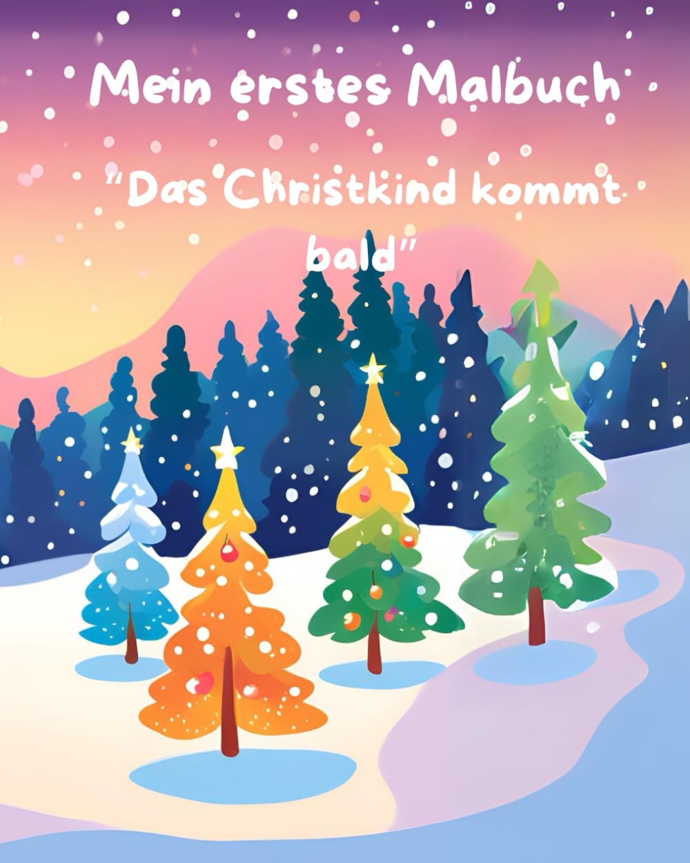 Mein erstes Malbuch " Das Christkind kommt bald "