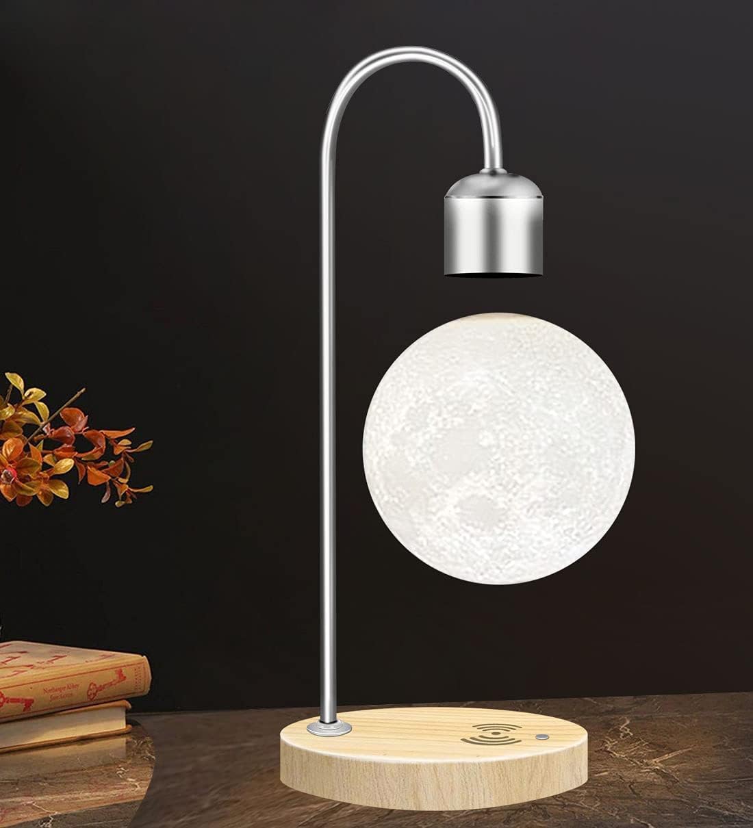 Levitating moon lamp with wireless charging Clearance