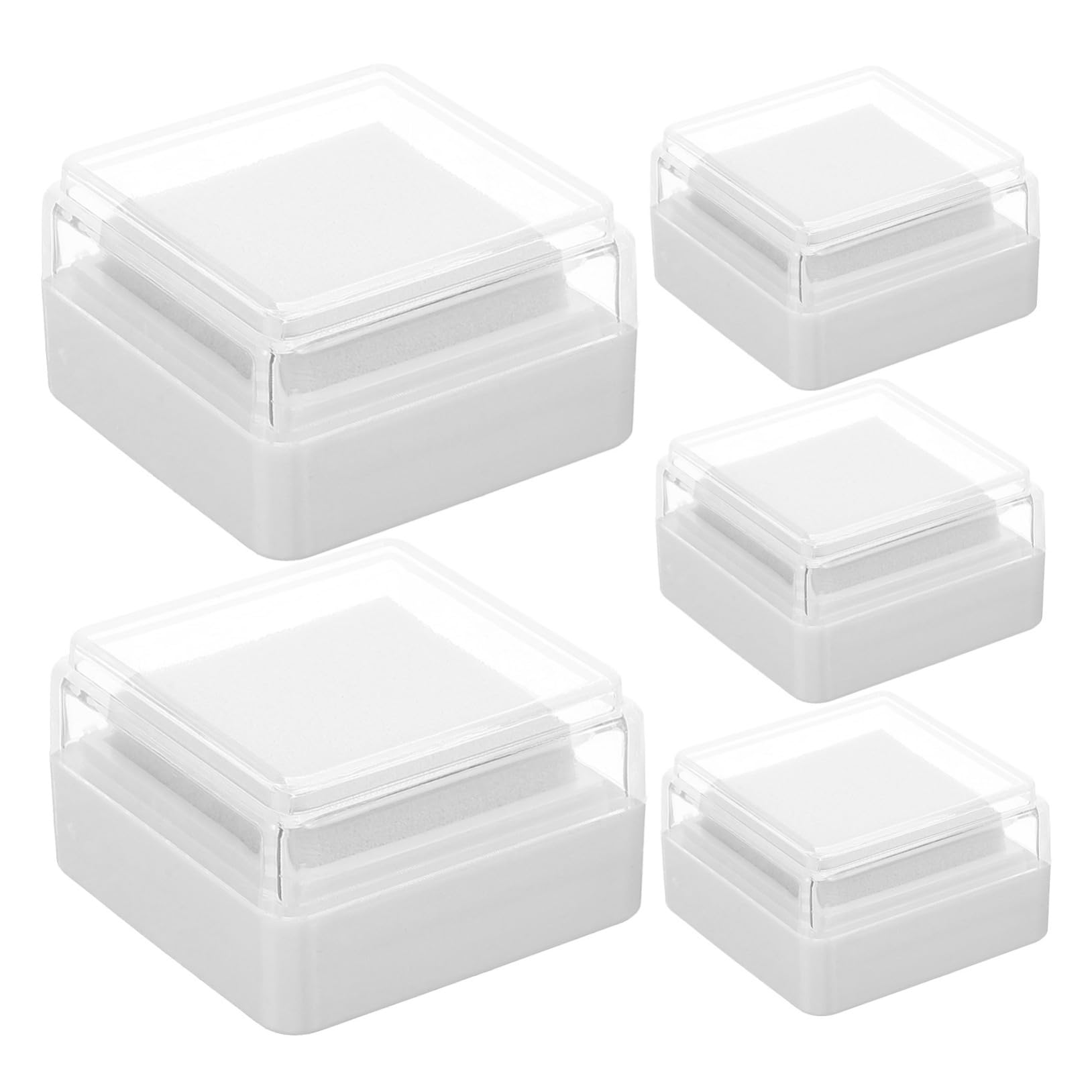 jojofuny 5 Set Tampone Di Inchiostro Vuoto Tampone Di Inchiostro Per Impronte Digitali Goffratura Tamponi Di Inchiostro Artigianali Forniture Per Ufficio Plastica 5 Pezzi*5