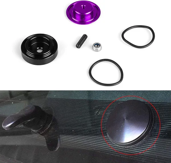 Aluminum Car Rear Wiper Delete Kit Block Off Plug Cap for Honda Waterproof Car Accessories