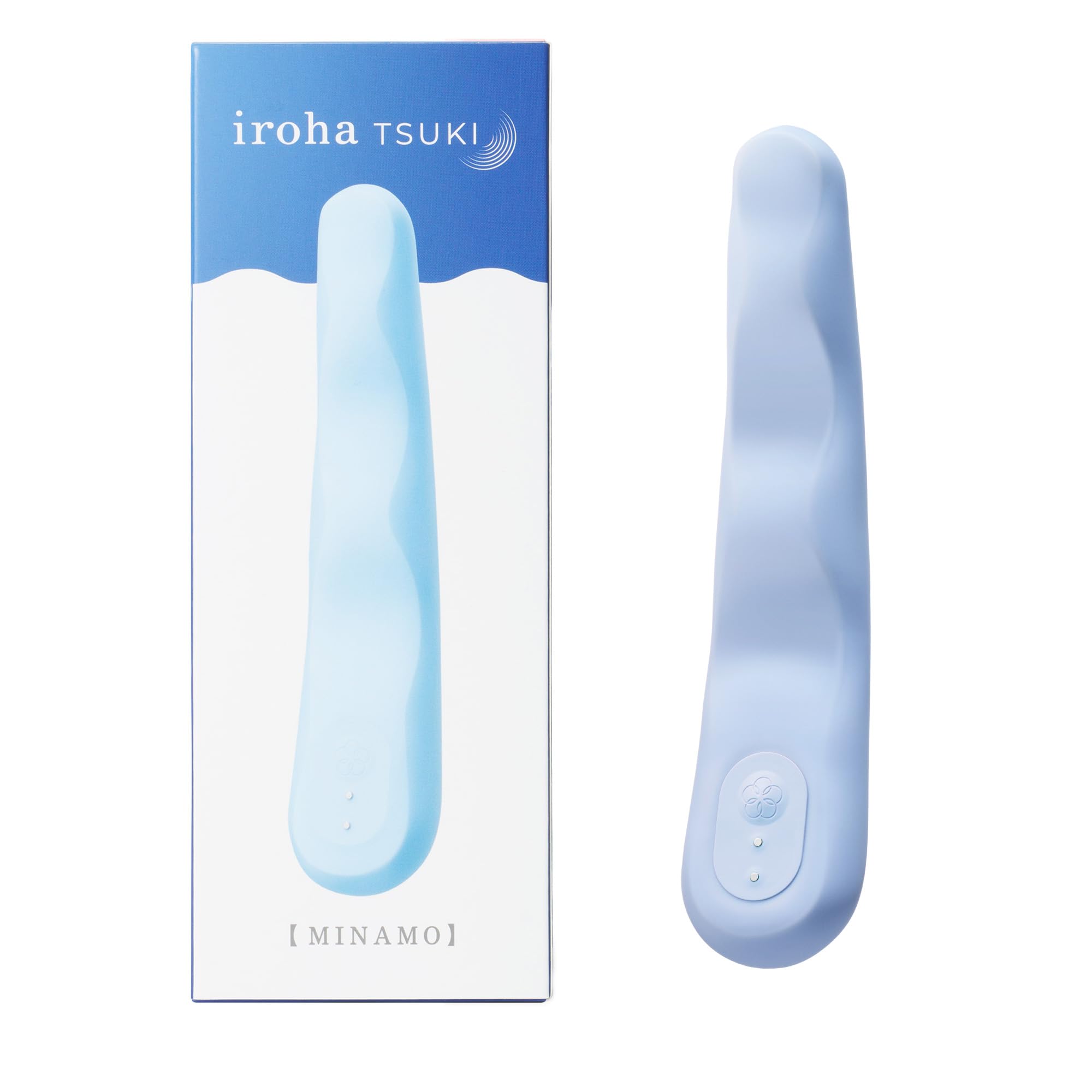 iroha TSUKI MINAMO Vibratore in silicone a tocco morbido con 5 intensità, 3 ritmi e ricarica USB-C