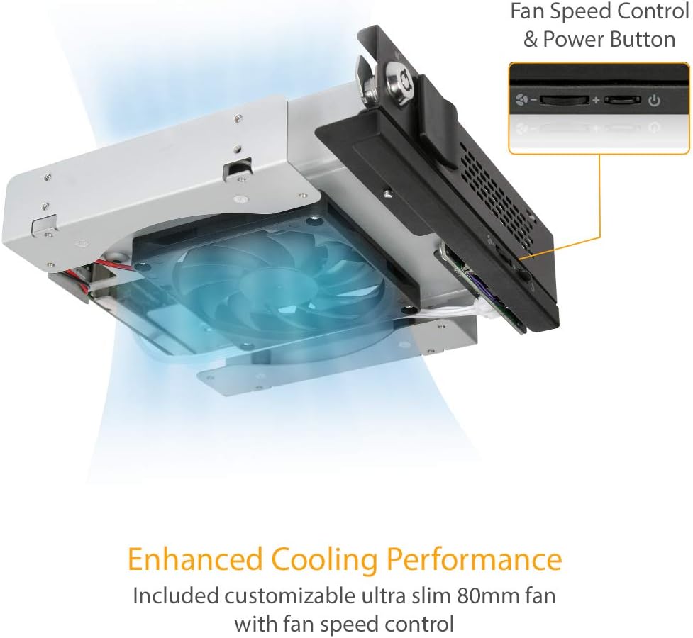 Bіg Sаlе ICY DOCK TurboSwap MB171SP-B Tray-Less 3.5” SATA Hard Drive Mobile Rack with 80mm Cooling Fan Bеѕt Cуbеr Dеаlѕ 🔥 ICY DOCK TurboSwap MB171SP-B Tray-Less 3.5” SATA Hard Drive Mobile Rack with 80mm Cooling Fan