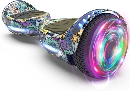 Patineta Hoverboard totalmente nueva, versión-HS2.0, color cromado y cubierta revestida. Scooter de dos ruedas con autoequilibrio, altavoz