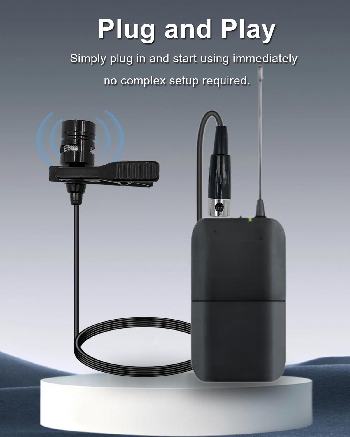 Lavalier Microphone Mini XLR TA4F Connector Output for Shure Wireless Microphone Belt Pack Transmitter PGXD1, SLX1, BLX1, BLXD1, T1, ULX1, UR1 Unidirectional Condenser Super Cardioid Mic