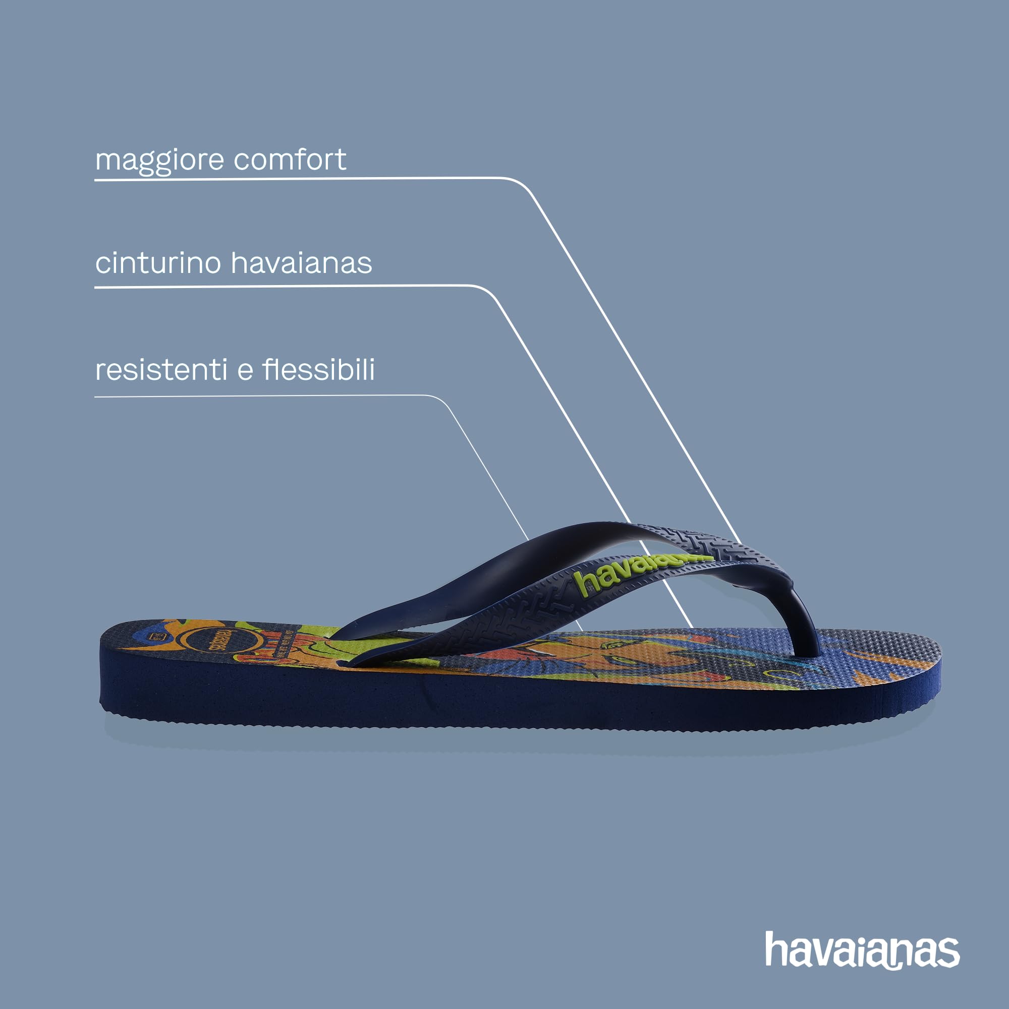 Havaianas - Top Disney Classics, Infradito Comode, Resistenti e Leggere, Ispirate al Re Leone, con Suola Antiscivolo, Unisex Adulti