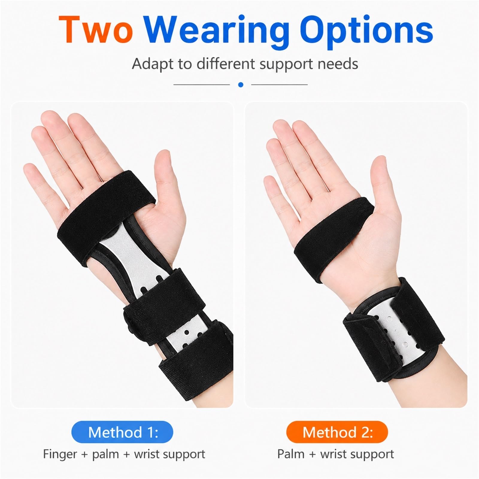 Handgelenkbandage mit Schiene Rechts Links Einstellbar Ergonomische Handgelenkstütze für Sehnenscheidenentzündung Arthritis Tendinitis Atmungsaktiv Handgelenkschutz