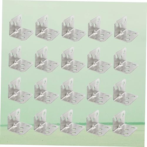 Miniatura 4 de Soportes en L resistentes, 40 piezas, soportes de pared, soportes en L, resistentes en forma de L, soporte de esquina para colgar en la pared,