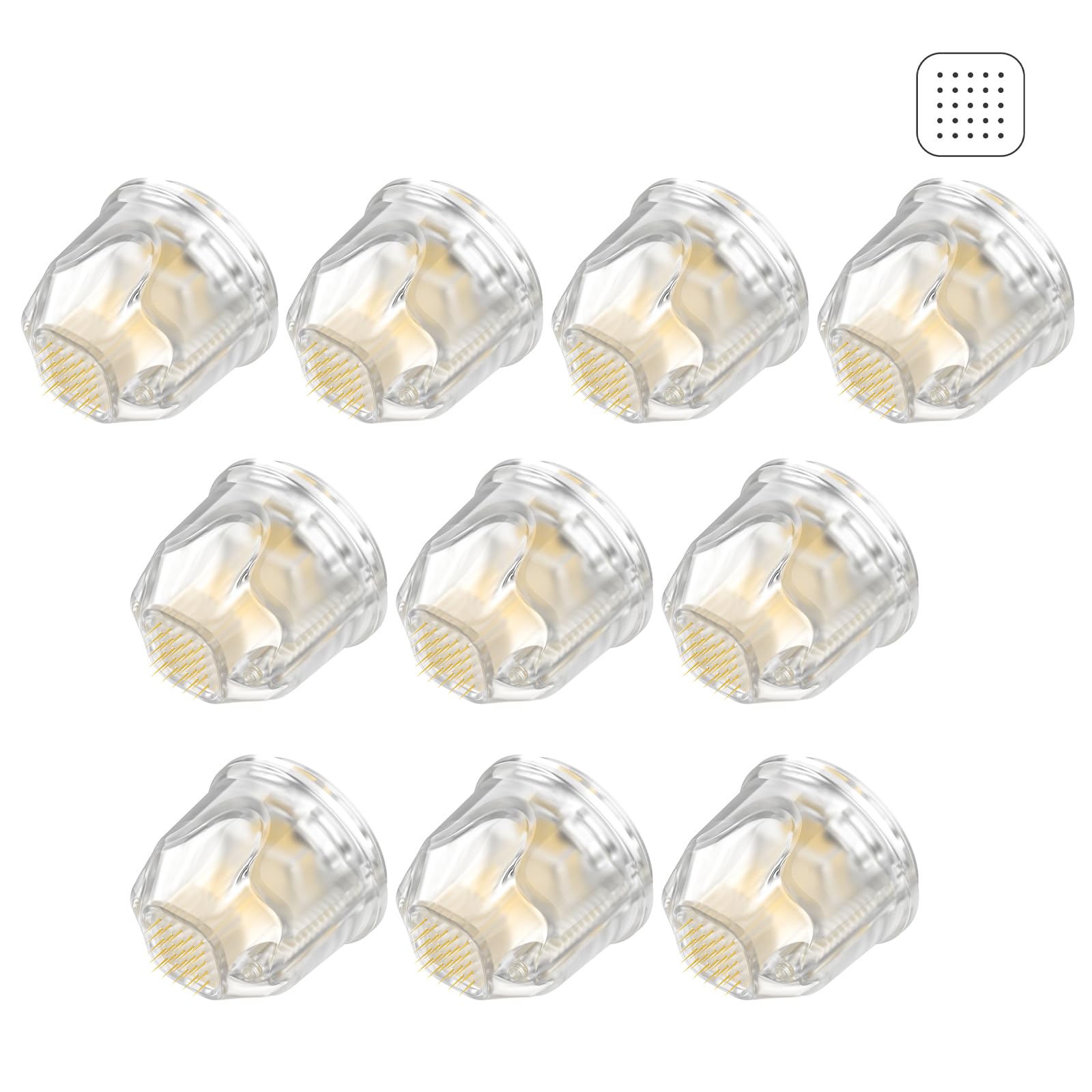 10 Pièces de Cartouches à 25 Aiguilles pour Bio Pen Q2 - Cartouches d'Aiguilles de Microneedling de Remplacement Authentiques pour Bio Pen - Conçues pour le Soin des Joues ou de l'Ensemble du Visage