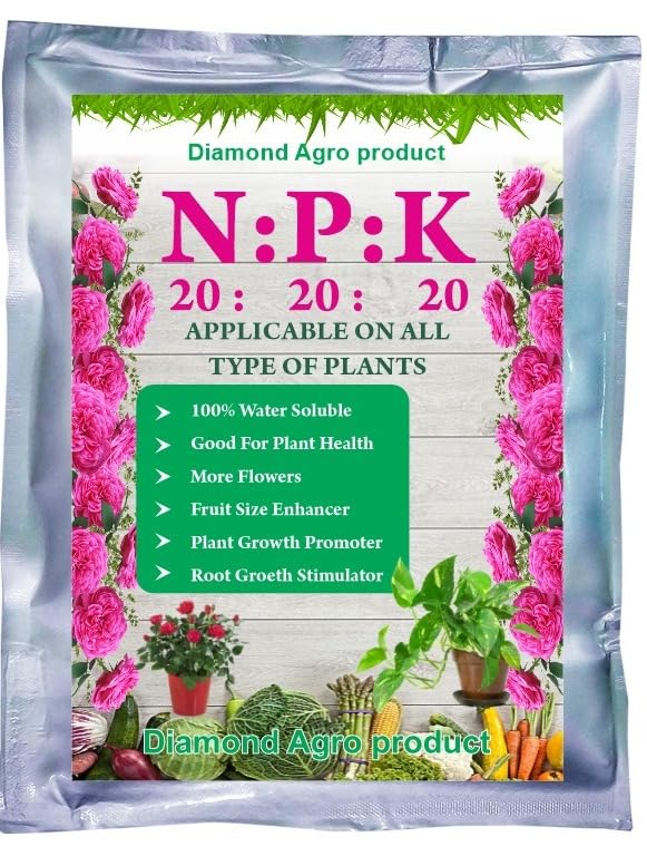 Diamond Agro NPK 20 20 20 Applicable For All Plant for Outdoor Indoor Gardening Home Plants Food (500 Gm) (B0D56VB913) Amazon Price History, Amazon Price Tracker