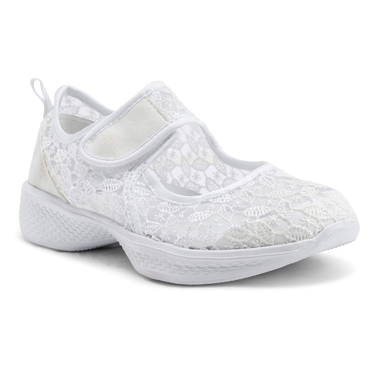 Get Fit Womens Mary Jane Yoga Cushioned Gym Fitness Lightweight Trainers - White - UK4/EU37 - BS0550