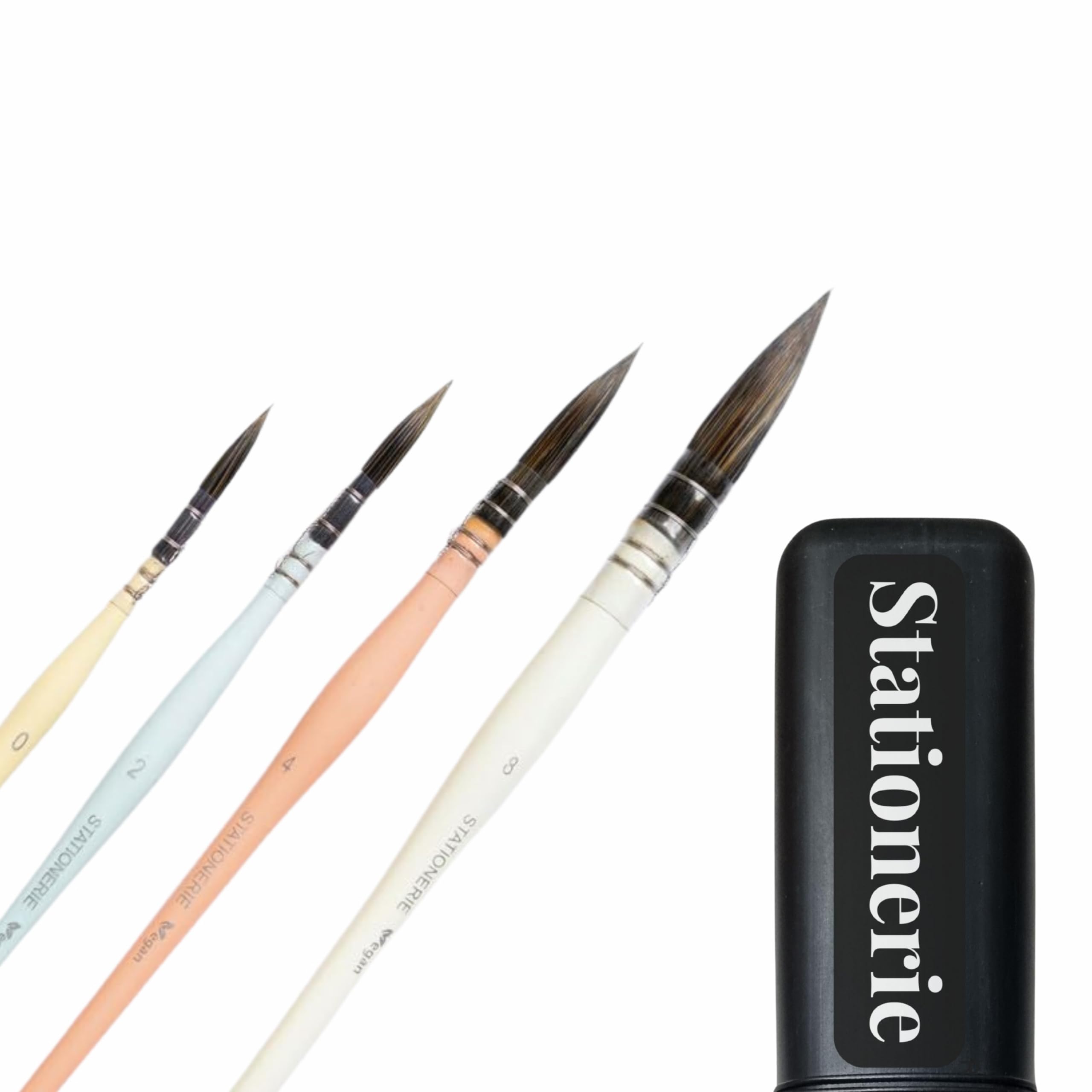 Stationerie Paint Brush Set Handmade Soft Aqua Synthetic Hair with Stainless Wire Ideal for Art Paint, Watercolor, Quill, Oil Acrylics, Artists Brush Set (Candy MOP) (B0CBXKXG7N) Amazon Price History, Amazon Price Tracker