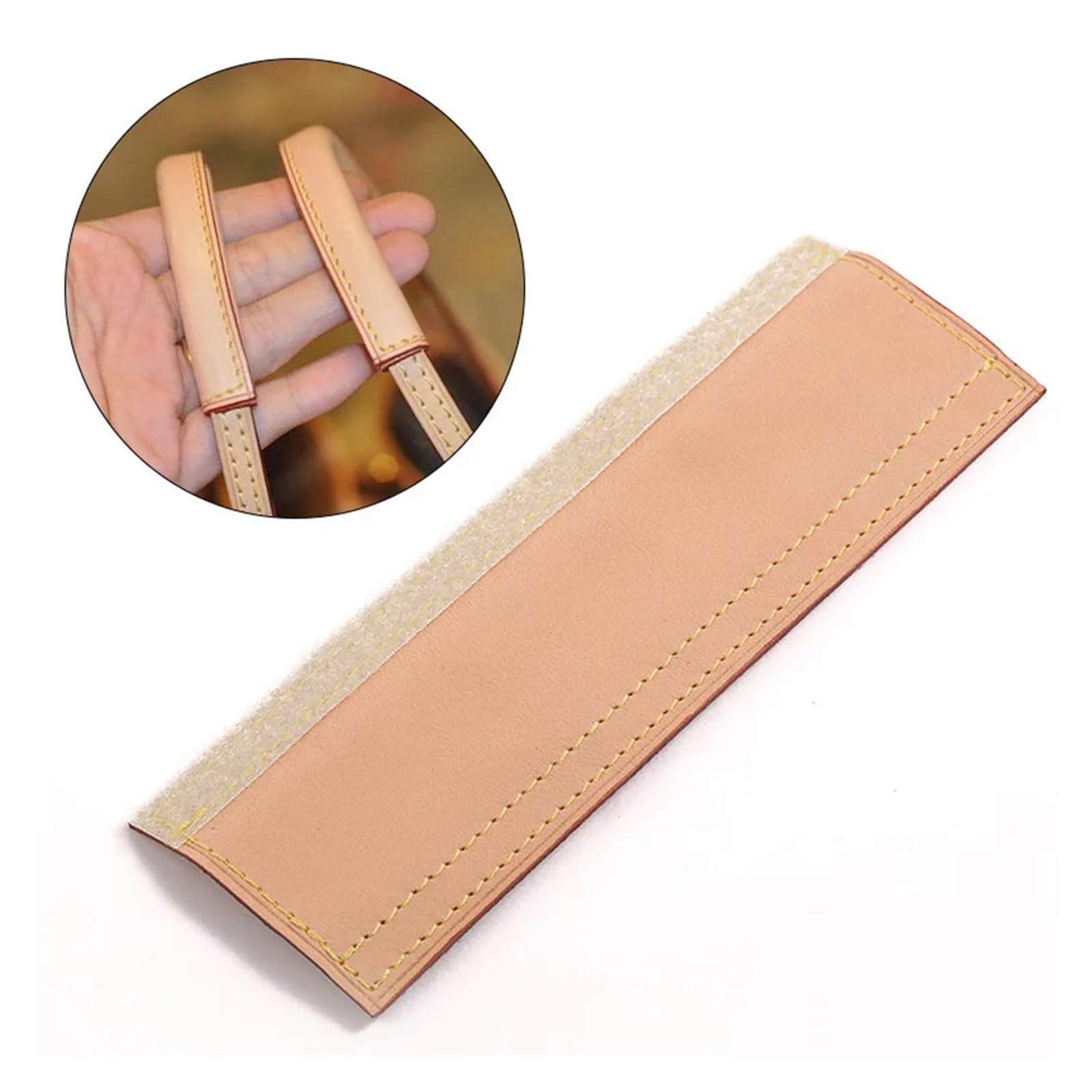 Paquete de 2 fundas protectoras de cuero para asas de bolso de mano