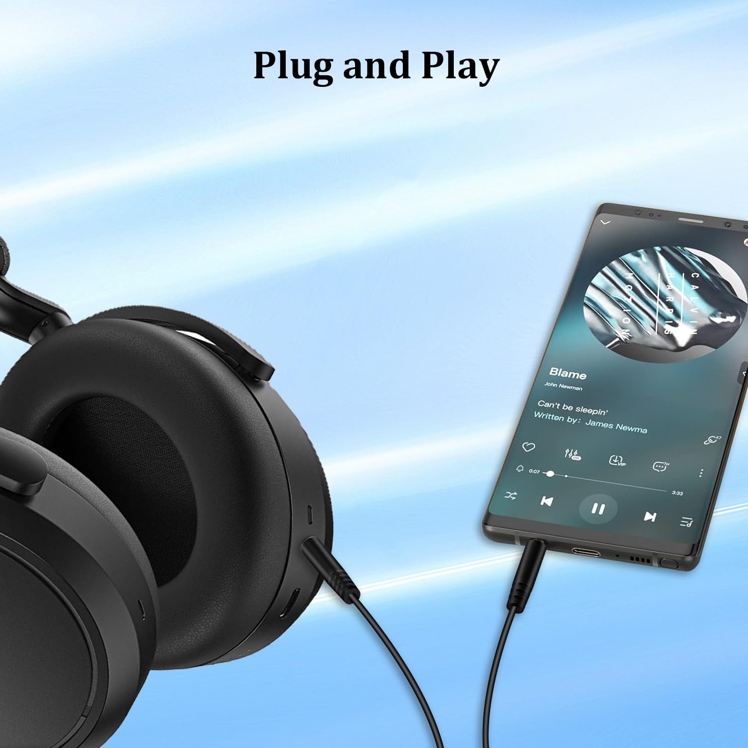 ABLET Ersatz-Kabel Für EPOS Gaming-Headsets – 2 Meter – Kompatibel Mit H6Pro, PC38X, GSP Serie