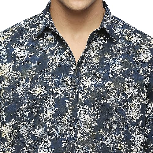 Image of Pepe Jeans Men's Casual Shirt | Trendy Printed Shirt for Men| Regular Fit | Full Sleeve | Available in Plus Size, Cotton