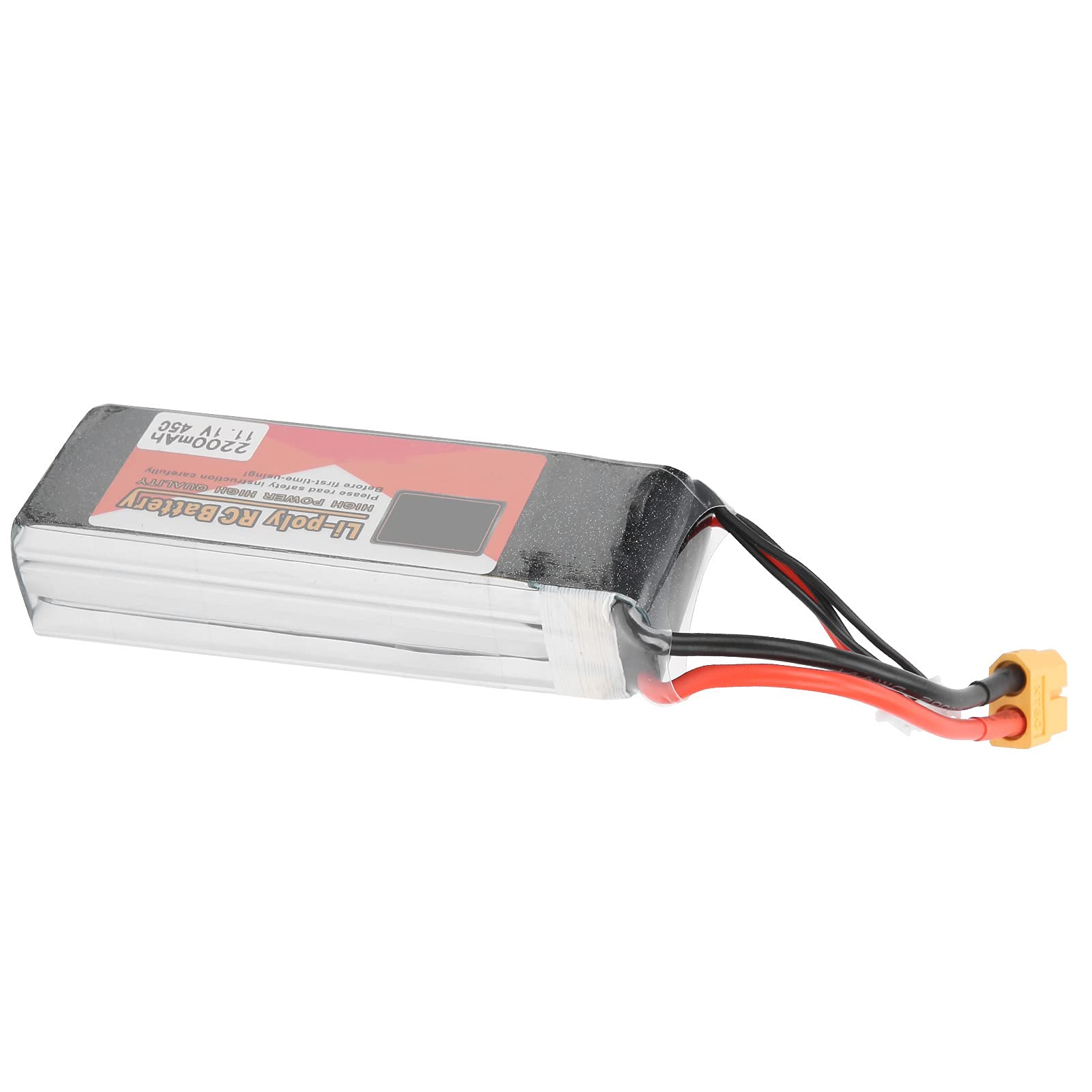 Walmeck 11.1V 2200mAh 45C 3S Batteria Lipo XT60 Plug per Drone Elicottero