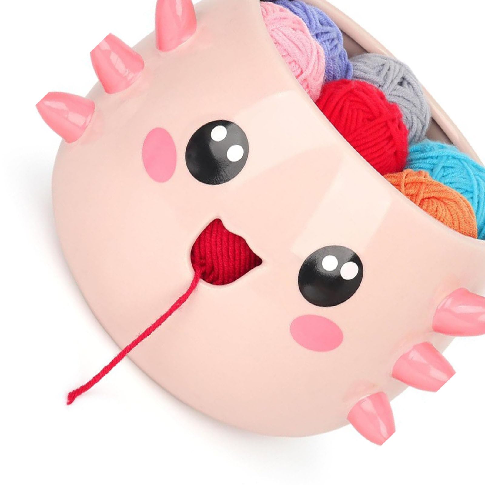 APGLSXY Resin Yarn Bowl with Nonslip Base Prevents Tangles for Crafting Enthusiasts Crochet Yarn Bowl Portable Knitting Holder Crochet Accessory