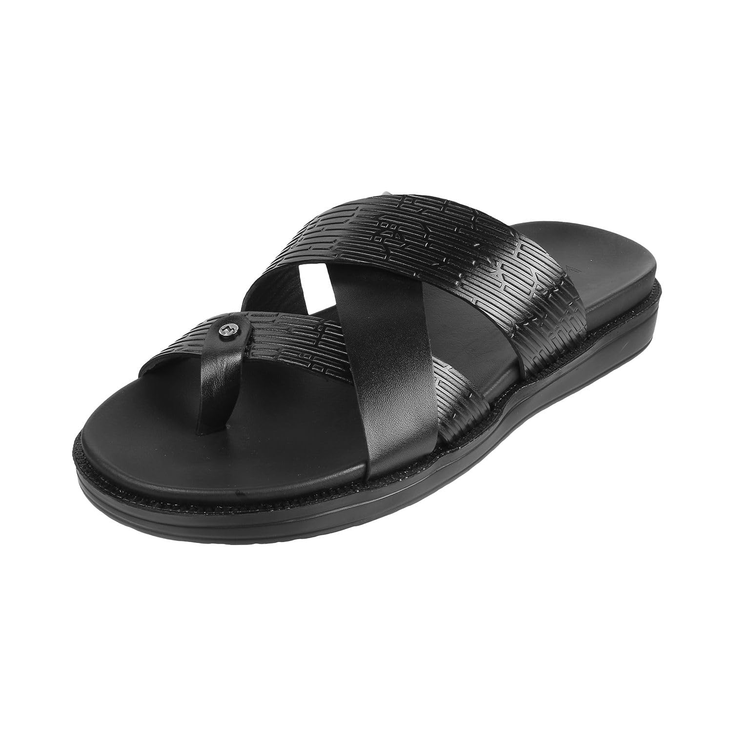 metro Men Thong Leather Chappal-picture-13