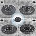 VIVOHOME Polyresin Antique Outdoor Golden Garden Bird Bath and Solar Powered Round Pond Fountain Combo Set