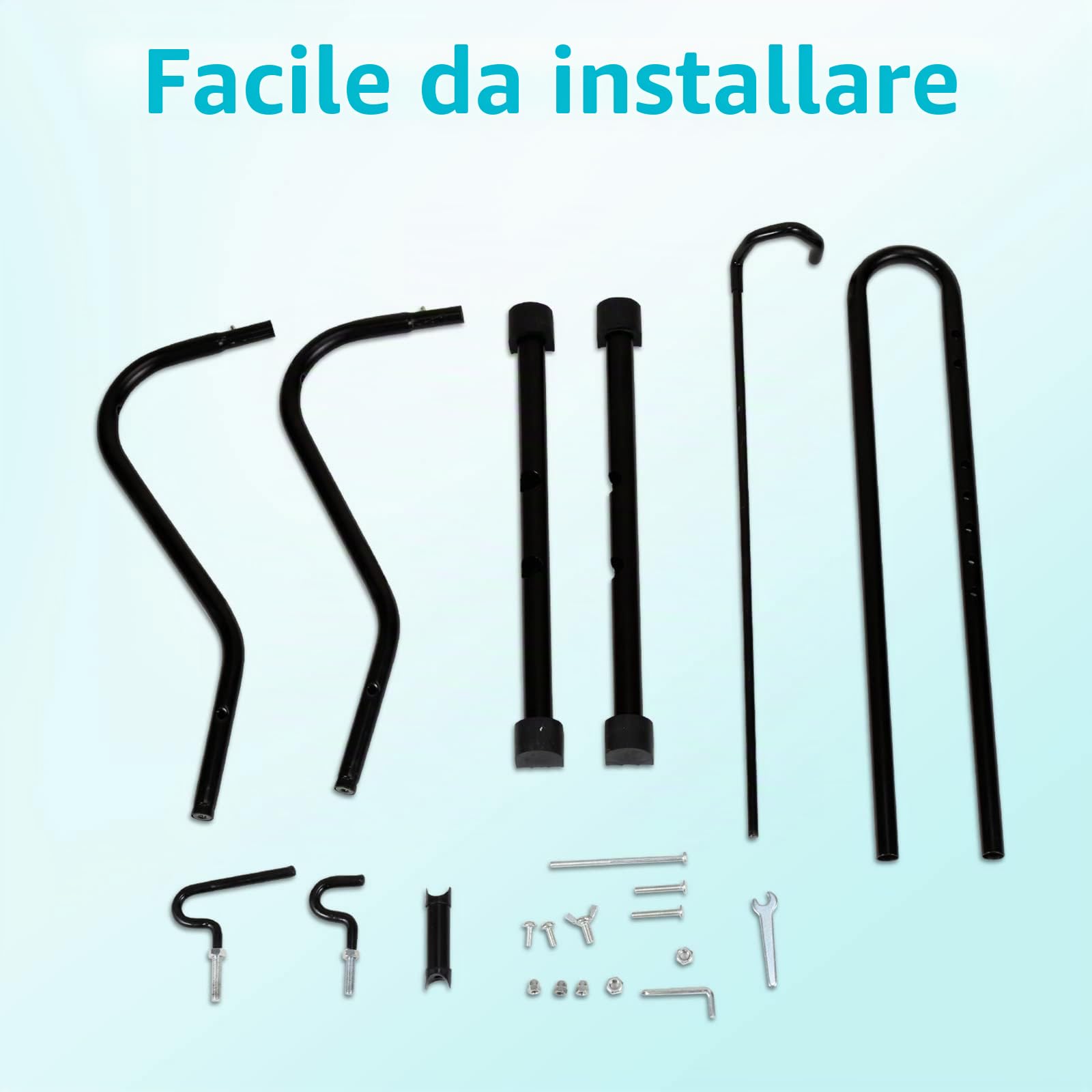 Supporto per bicicletta supporto per bicicletta anteriore o posteriore, supporto per biciclette, garage