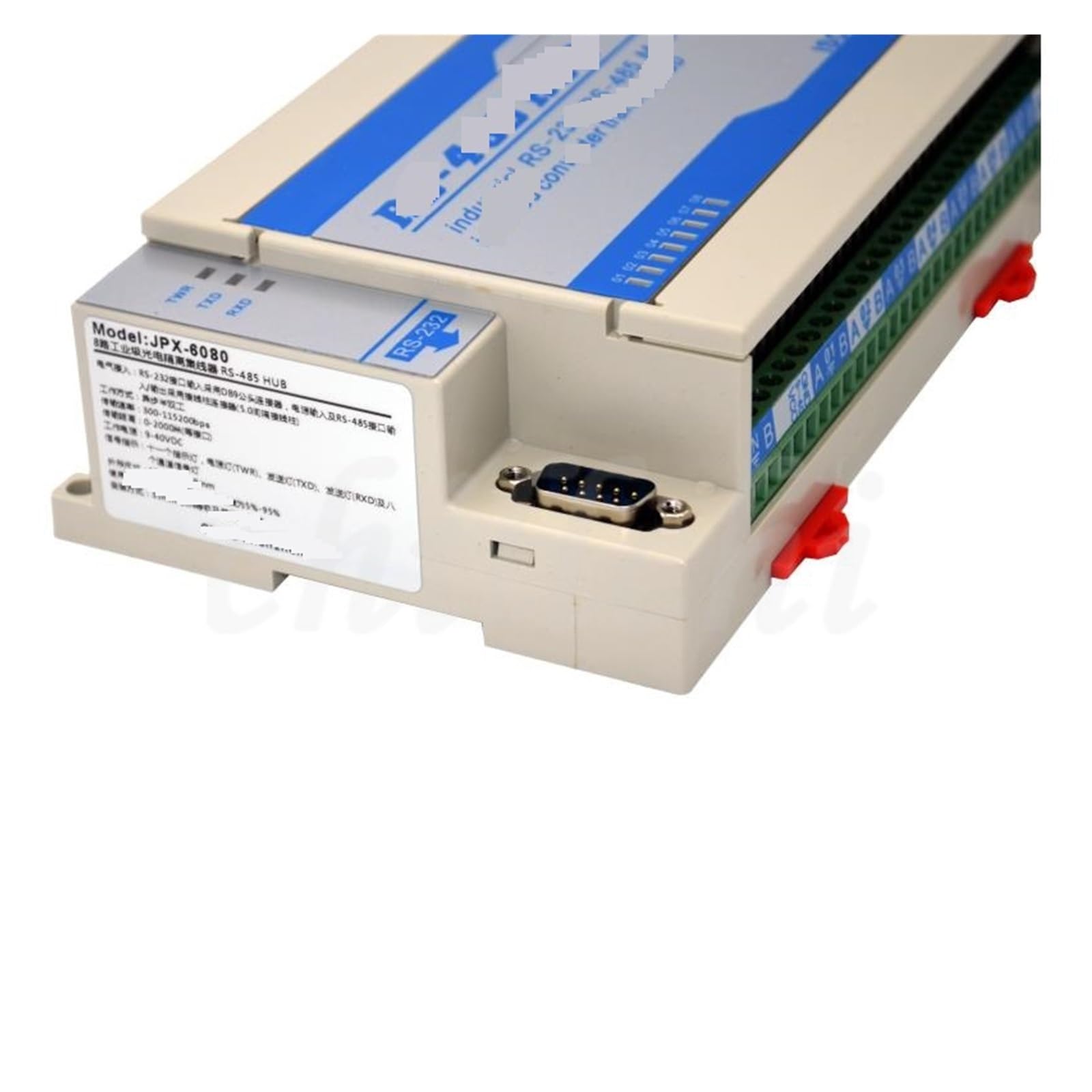LDHJBNAC Analog Acquisition Module Lightning Protection Type Bidirectional 8 Way 8 Port RS485 Hub Repeater Divider
