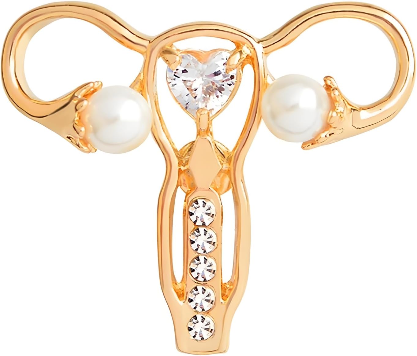 Uterus Ovary Pin for Women Personality Female Body Organ Uterus Ovary Brooch Pin Feminist Medical Symbol Female Organ Gynecologist Nurse Gift Jewelry Brooch Pins