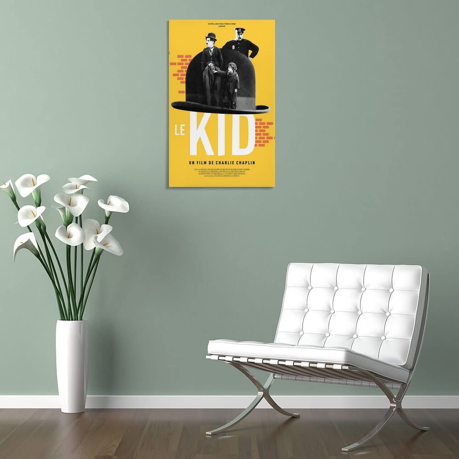 The Kid - Poster con stampa artistica da parete, stile classico vintage e commedia, poster moderni per camera da letto, 60 x 90 cm
