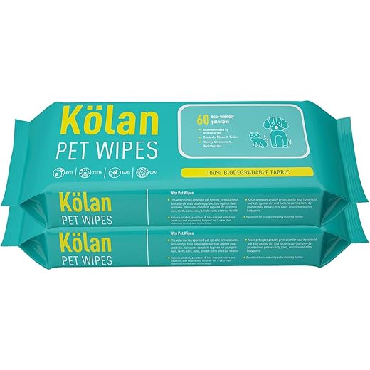 Kolan Eco-Friendly Pet Wipes 2 Pack