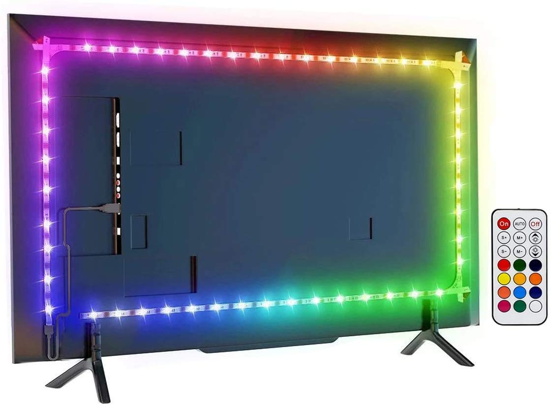 Led TV Backlight, 6.56 Feet LED Light Bar for 32-60 Inch TV, Monitor Smart TV Wall Mount Work Area Color Changing LED Backlight Ambient Lighting.