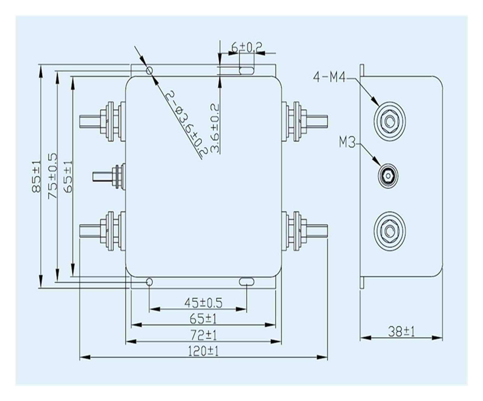 Netzfilter A2LB-20A A2LB-30A einphasig Entstörfilter
