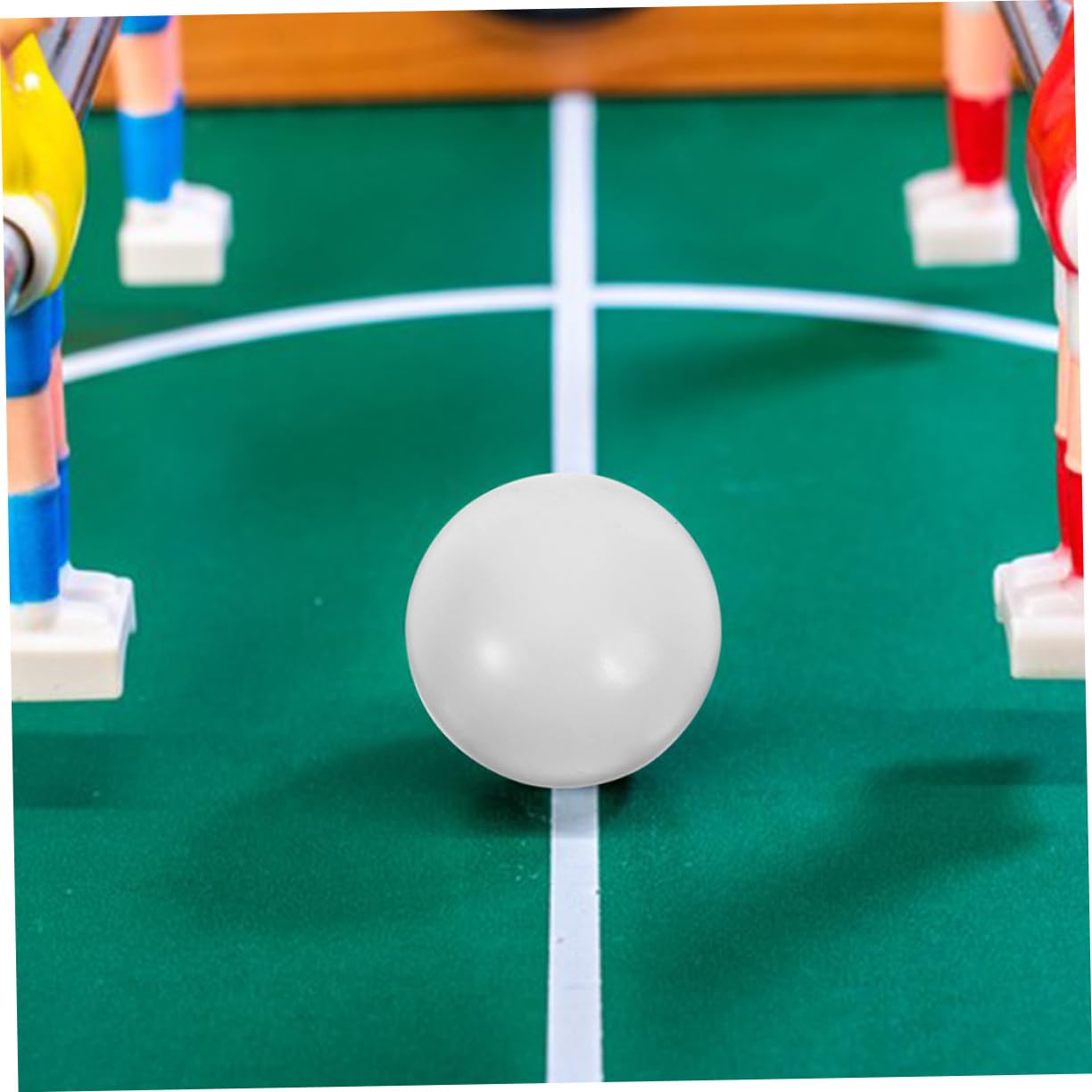 ERINGOGO 24pcs Mini Table Football Foosball Table Parts Foosball Ball for Adult Tabletop Soccer Balls Table, 3.20X3.20X3.20CM, White, LF563AQK9501581BD
