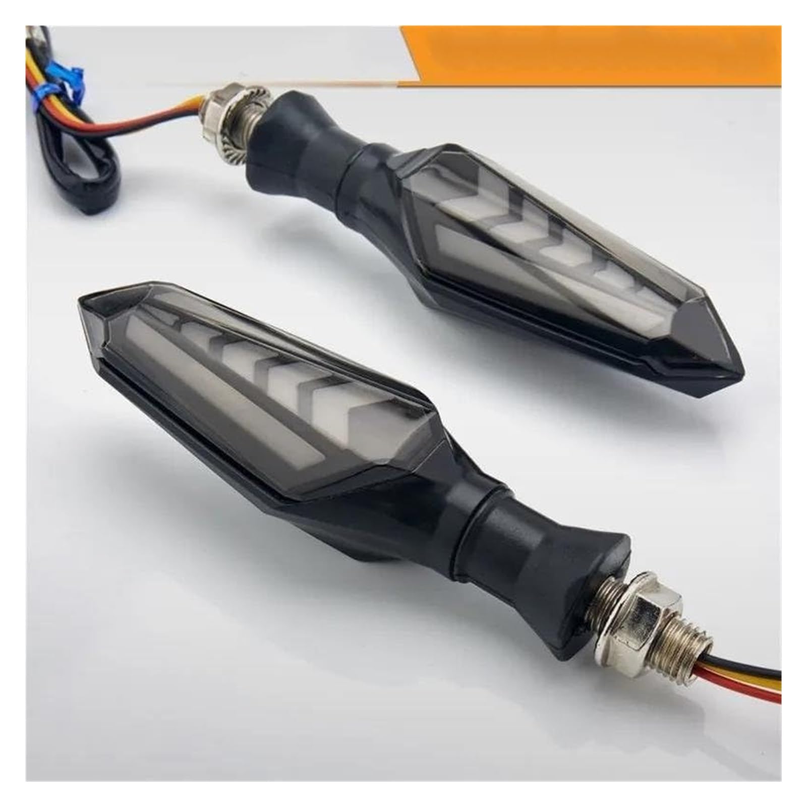 Indicatore Direzione Anteriore per Yamaha MT 07 09 TMAX 500 530 Frecce per Motociclette LED Indicatori di Direzione Luci Lampeggianti Sequenziali Marcia(4pcs Red)