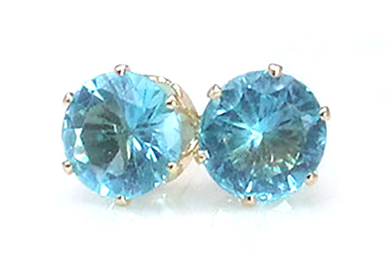 Aashya Mayro Ocean Blue CZ diamond Single Solitaire Stone Shiny Silver Plating Stud Earring For women girls (Ocean Blue Silver) (B07RG9JZ5T) Amazon Price History, Amazon Price Tracker
