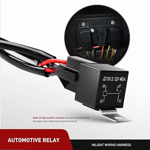 Miniatura 2 de Barra de luz LED Nilight. arnés de cableado, kit de 12V, interruptor basculante, láser de 5pines, interruptor de encendido y apagado impermeable,