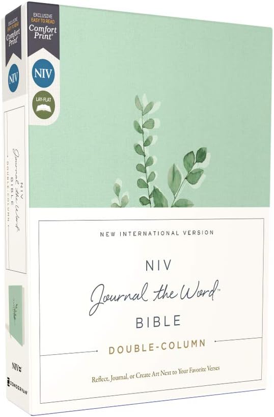 Teal Cloth Over Board Double-Column Journal Bible