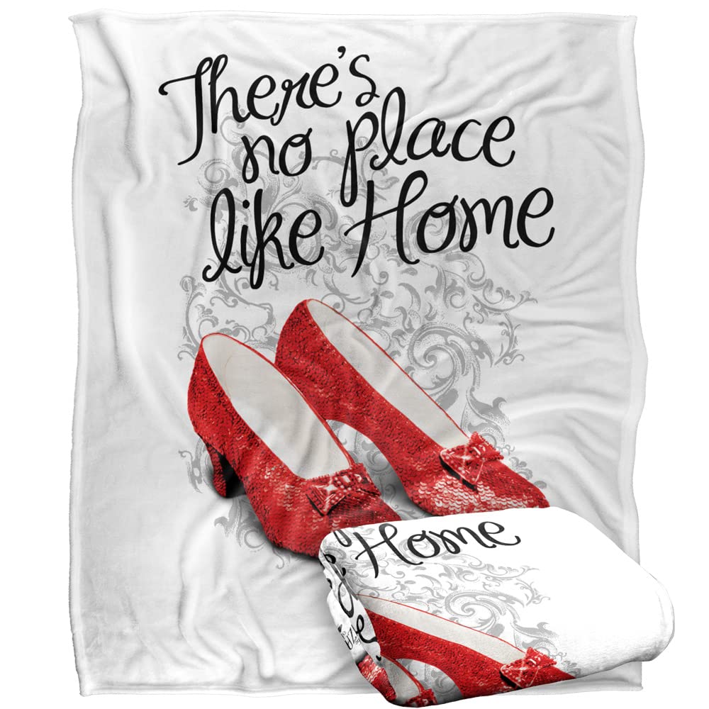THE WIZARD OF OZ No Place Like Home Silky Touch Super Soft Throw Blanket 152 x 127 cm