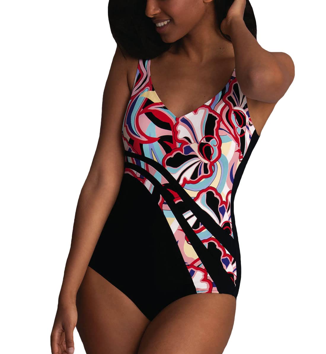 Anita Retro Vision Luella Slimming One Piece Swimsuit (7347),42E,Original