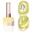 Double Rhythm 15ML Ice Glass Cat Eye Gel Polish with Magnet Holographic Glitter Shimmer Translucent Sheer Color Salon Soak Off Magnetic Nail at Home (Green Gold-MC1246)