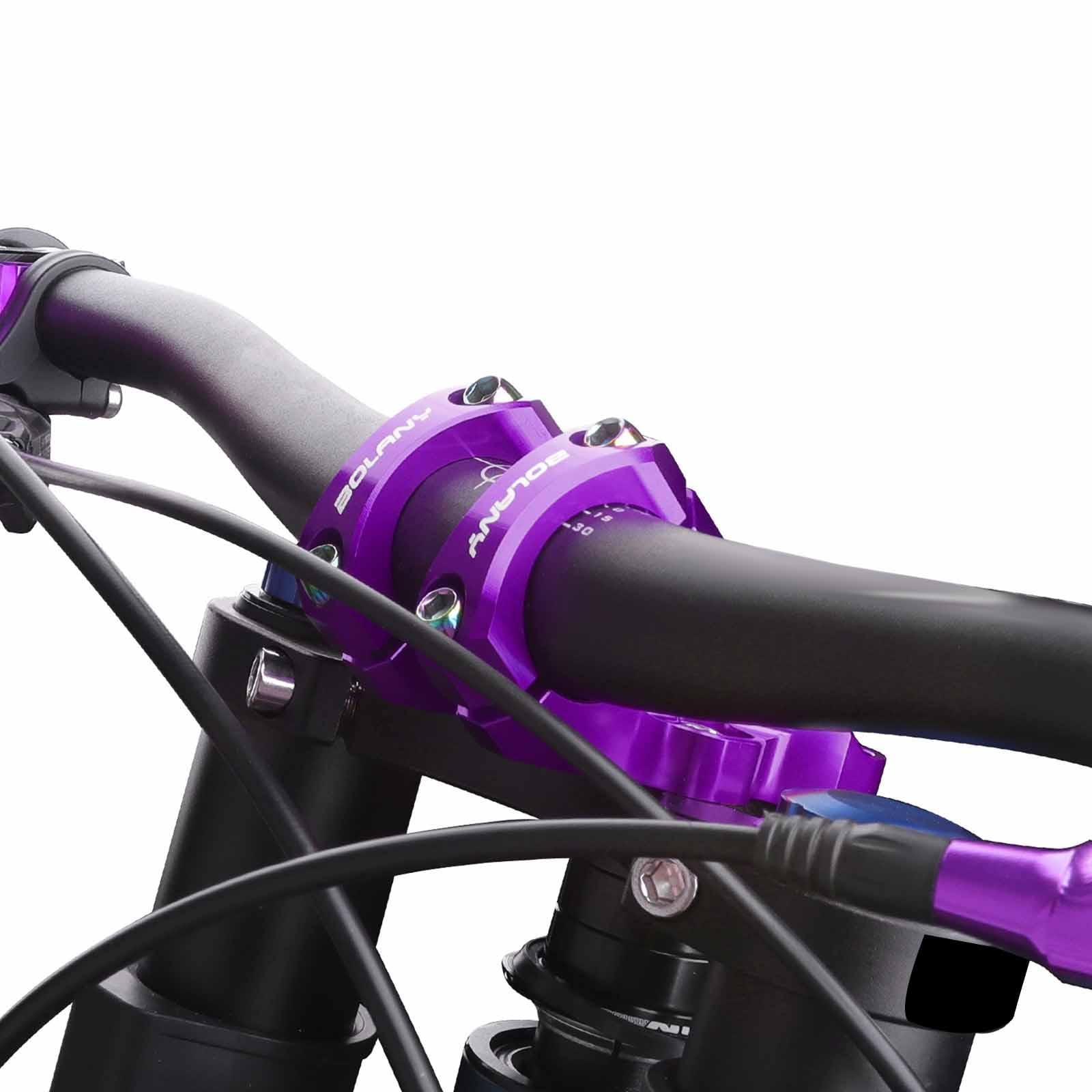 Homyl 2 Pezzi Attacco Manubrio Mountain Bike STEM Diretta Alluminio Leggero Struttura Rinforzata Sostituzione Rapida Facile Montaggio Adatto per Uomini Cicl