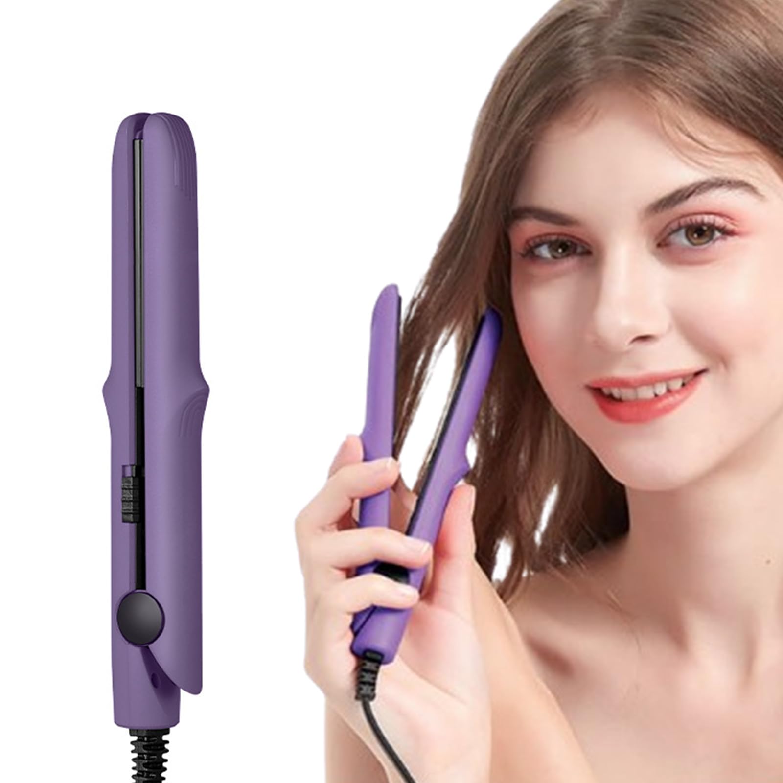 Dual-Purpose Curling Iron and Hair Straightener 2 in 1 for Women Gadgetcab Ceramic Curler for Short and All
