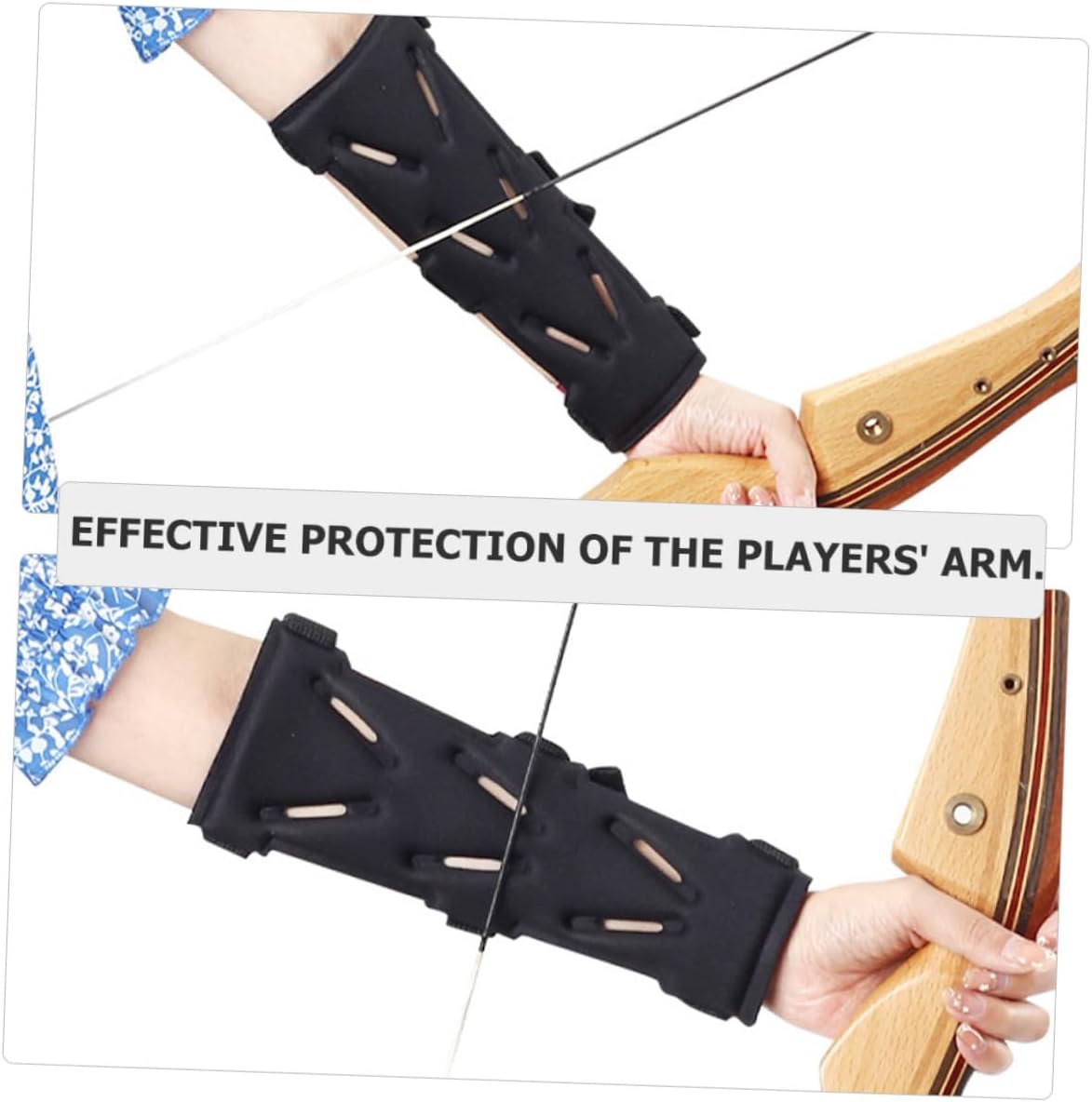 Archery Arm Guard Elastic Breathable Protective Sleeve with Thickened Pads for Bow Shooting Practice Lightweight Unisex Forearm Protector for Hunting and