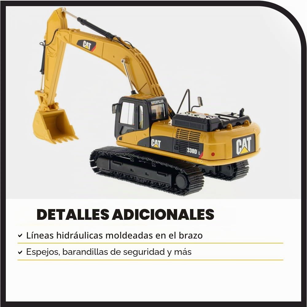 Diecast Masters 85199c - Cat 330D L Excavadora Hidráulica, Escala 1:50, a Partir de 14 años, en Caja de escaparate, Ideal para coleccionistas