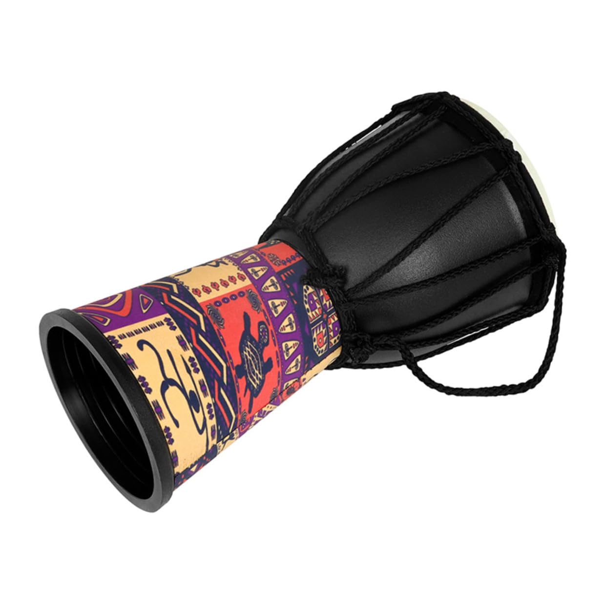 INOOMP Tamburo Djembe a Mano Per Ragazzo Ragazza 4 Pollici, Strumento a Percussione Leggero Per Principianti, Tamburo Africano Per Spettacoli e Lezioni Musicali Per Ragazzi e Ragazze