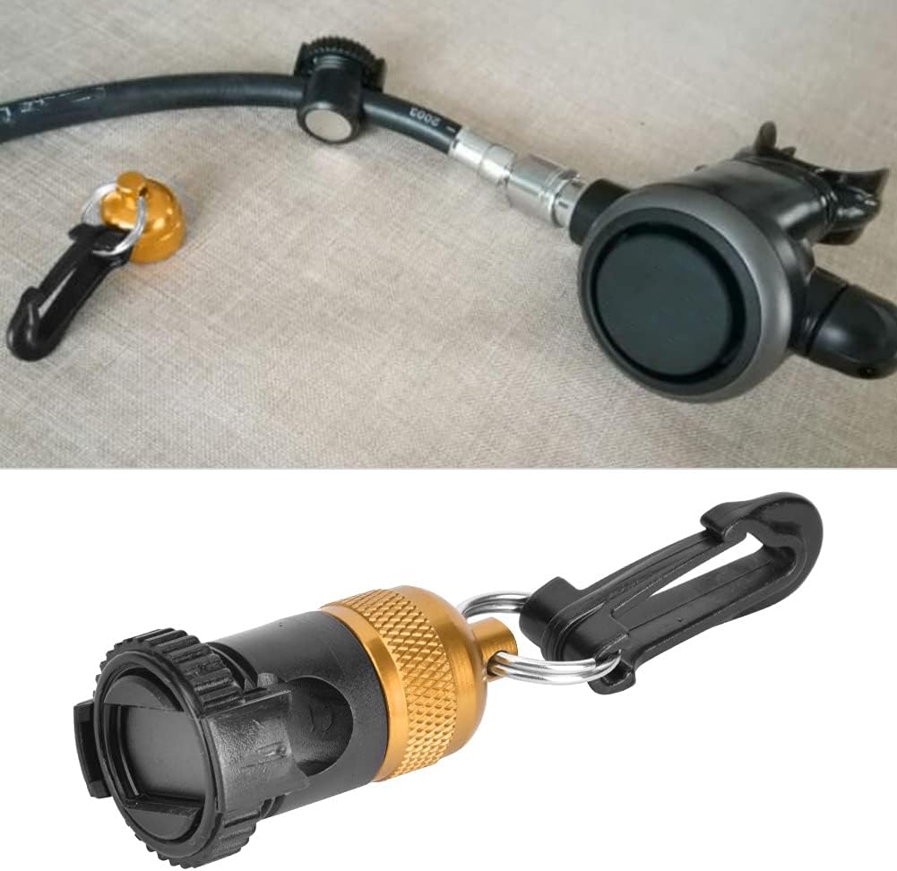 Diving Magnetic Buckle, Diving Hose Holder Snorkel Regulator Quick Release Fixed Buckle (Gold)