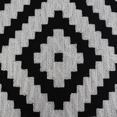 image for Bridgeso Black and White Pillowcase Embroidered Home Décoration Throw