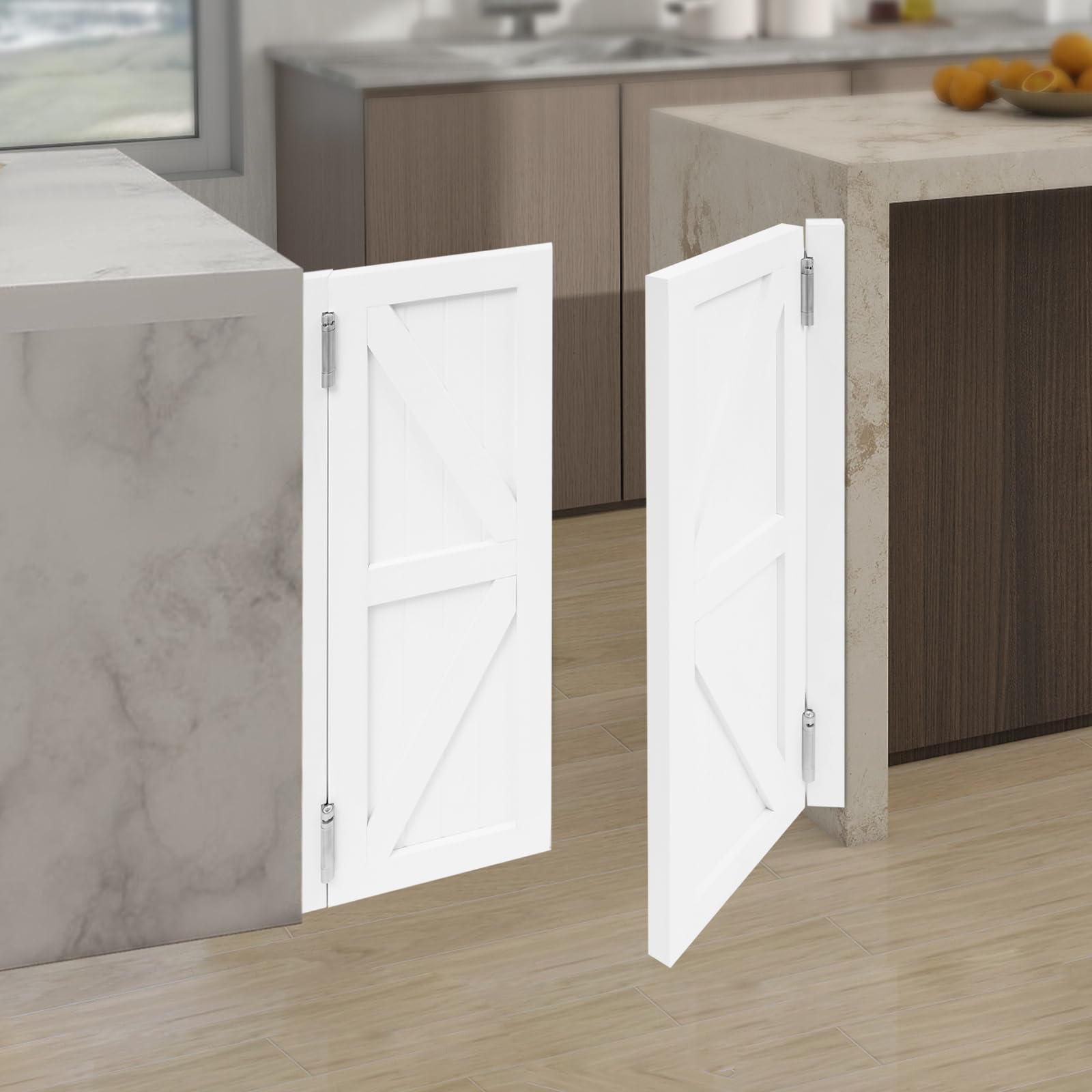 Porta a battente in legno di pino con motivo simmetrico, adatta per ingresso cucina, soggiorno, ufficio (bianco, 90 x 70 cm)