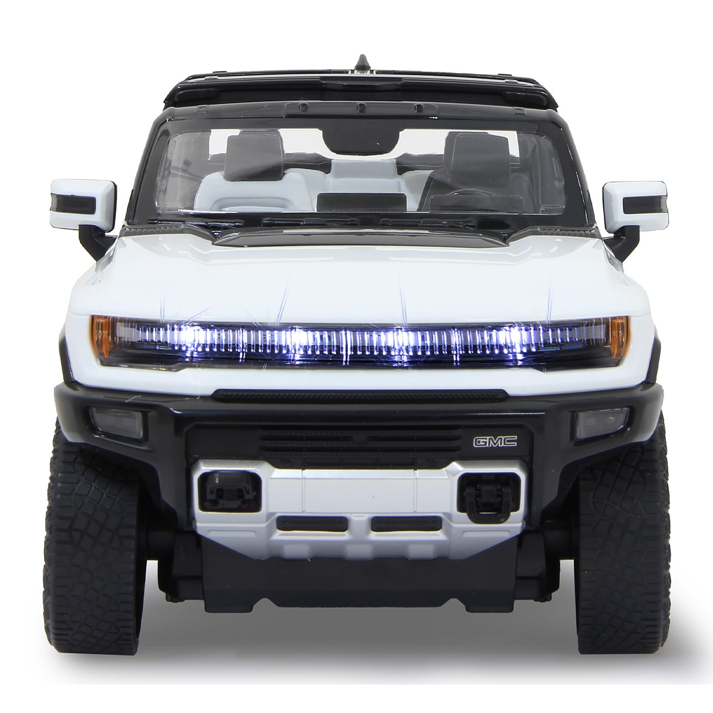 JAMARA Hummer EV 1:16 2,4 GHz drzwi ręczne - 2-biegowe, Crab Walk (kanał rakowy), sterowanie na wszystkie koła, światło LED, samochód RC